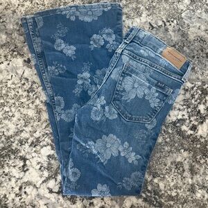 Abercrombie & Fitch Floral Print high rise flare kids